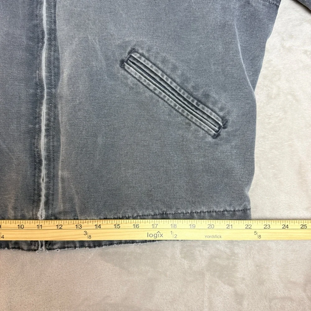 Vintage Carhartt Detroit Jacket Men L J97 PTL Petrol Grey Blanket Lined USA Y2K